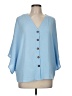 Shein Blue 3/4 Sleeve Blouse Size 8 - 10 - photo 1