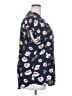 Pleione Floral Blue Short Sleeve Blouse Size XXL - photo 4