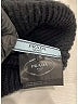 Prada 100% Virgin Wool Black Logo Wool Beanie Size S - photo 8