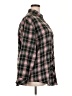 Unbranded 100% Polyester Plaid Green Long Sleeve Blouse Size XXL - photo 4