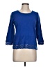 Talbots Blue 3/4 Sleeve Top Size L - photo 1