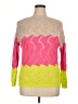 Unbranded 100% Polyester Color Block Pink Pullover Sweater Size XL - photo 1