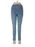 Topshop Solid Blue Jeans Size 10 - photo 1