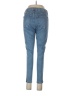 Topshop Solid Blue Jeans Size 10 - photo 2