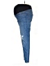 Isabel Maternity Color Block Blue Jeans Size 6 - photo 5