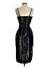 Venus 100% Polyester Metallic Black Cocktail Dress Size 2 - photo 2