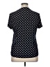 Diana Belle Polka Dots Black Short Sleeve Blouse Size XL - photo 2