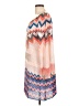 S-Twelve 100% Polyester Graphic Pink Casual Dress Size L - photo 5