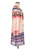 S-Twelve 100% Polyester Graphic Pink Casual Dress Size L - photo 4