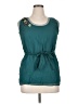Young Essence 100% Polyester Teal Sleeveless Blouse Size XL - photo 1