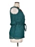 Young Essence 100% Polyester Teal Sleeveless Blouse Size XL - photo 4