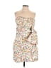 Tory Burch 100% Polyester Floral White Cocktail Dress Size 10 - photo 1