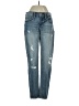 Daytrip Hearts Blue Jeans Size 25 waist - photo 1