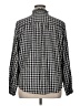 Ann Taylor LOFT Outlet Houndstooth Gray Long Sleeve Blouse Size XL - photo 2