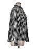 Ann Taylor LOFT Outlet Houndstooth Gray Long Sleeve Blouse Size XL - photo 4