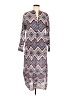 Assorted Brands Print Ivory Casual Dress Size M - photo 1