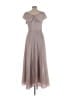 Xscape Metallic Silver Casual Dress Size 10 (petite) - photo 2
