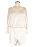 OVERLOVER Metallic Ivory Romper Size L - photo 1