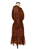 Bar III 100% Polyester Animal Print Brown Cocktail Dress Size S - photo 4