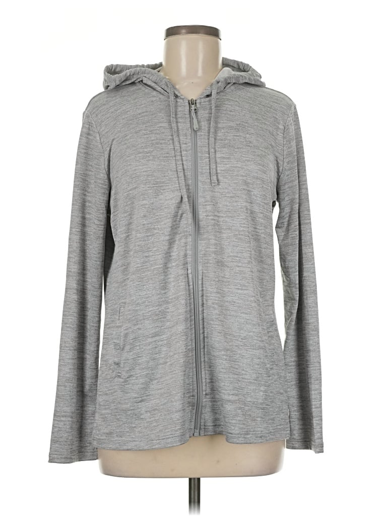 Pre-owned 32 Degrees Zip Up Hoodie In Gray