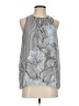 Vince Camuto 100% Polyester Gray Sleeveless Blouse Size XS - photo 1