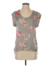 BCBGMAXAZRIA Gray Short Sleeve Blouse Size S - photo 1