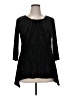 Style&Co 100% Polyester Black 3/4 Sleeve Top Size XL (petite) - photo 1