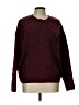 Elodie Solid Burgundy Pullover Sweater Size L - photo 1