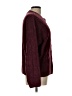 Elodie Solid Burgundy Pullover Sweater Size L - photo 4