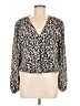 Veronica M. 100% Polyester Ivory Long Sleeve Blouse Size M - photo 1