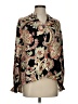 Fate 100% Polyester Paisley Black Long Sleeve Blouse Size S - photo 1