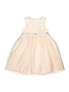 open lace back dress American Princess Gold & Blue Arabesque Embellished Younger Girls Dres –  Stockpoint Apparel Outlet main image 1