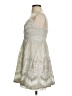 Express 100% Polyester Paisley Silver Cocktail Dress Size S - photo 5