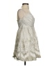 Express 100% Polyester Paisley Silver Cocktail Dress Size S - photo 4