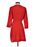 Topshop 100% Polyester Solid Red Casual Dress Size 4 - photo 2