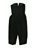 Topshop 100% Polyester Solid Black Romper Size 2 (petite) - photo 2