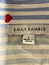 Emily Daniels 100% Rayon Hearts Blue Long Sleeve Button-Down Shirt Size L - photo 7