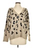 Cupcakes & Cashmere 100% Acrylic Animal Print Tan Pullover Sweater Size S - photo 1