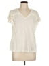 Truself 100% Polyester Ivory Short Sleeve Blouse Size L - photo 1