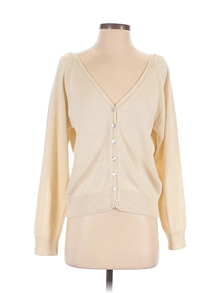 Pre-owned Zara Cardigan Sweater In White