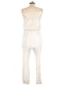 OVERLOVER Metallic Ivory Jumpsuit Size M - photo 2