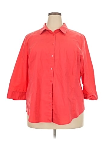 Worthington 3/4 Sleeve Button-Down Shirt (view 1)