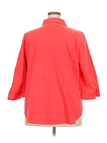 Worthington 3/4 Sleeve Button-Down Shirt (view 2)