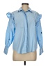Zara Blue Long Sleeve Blouse Size M - photo 1
