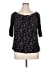 Deletta 100% Rayon Black 3/4 Sleeve Blouse Size M - photo 1