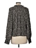 Gap 100% Rayon Animal Print Black Long Sleeve Blouse Size M - photo 2