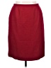 Norton McNaughton 100% Wool Solid Red Wool Skirt Size 14 - photo 1