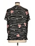 Apt. 9 100% Polyester Black Short Sleeve Blouse Size XL - photo 2