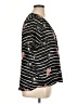 Apt. 9 100% Polyester Black Short Sleeve Blouse Size XL - photo 4