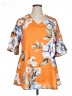 Unbranded 100% Polyester Orange Short Sleeve T-Shirt Size XL - photo 1
